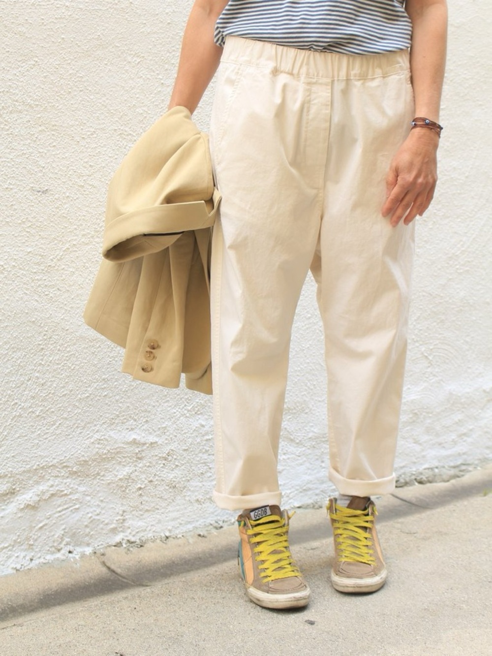 NILI LOTAN Casablanca Pants Eggshell Ivory XS
